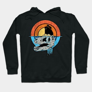 bear and dinosaur skull Hoodie